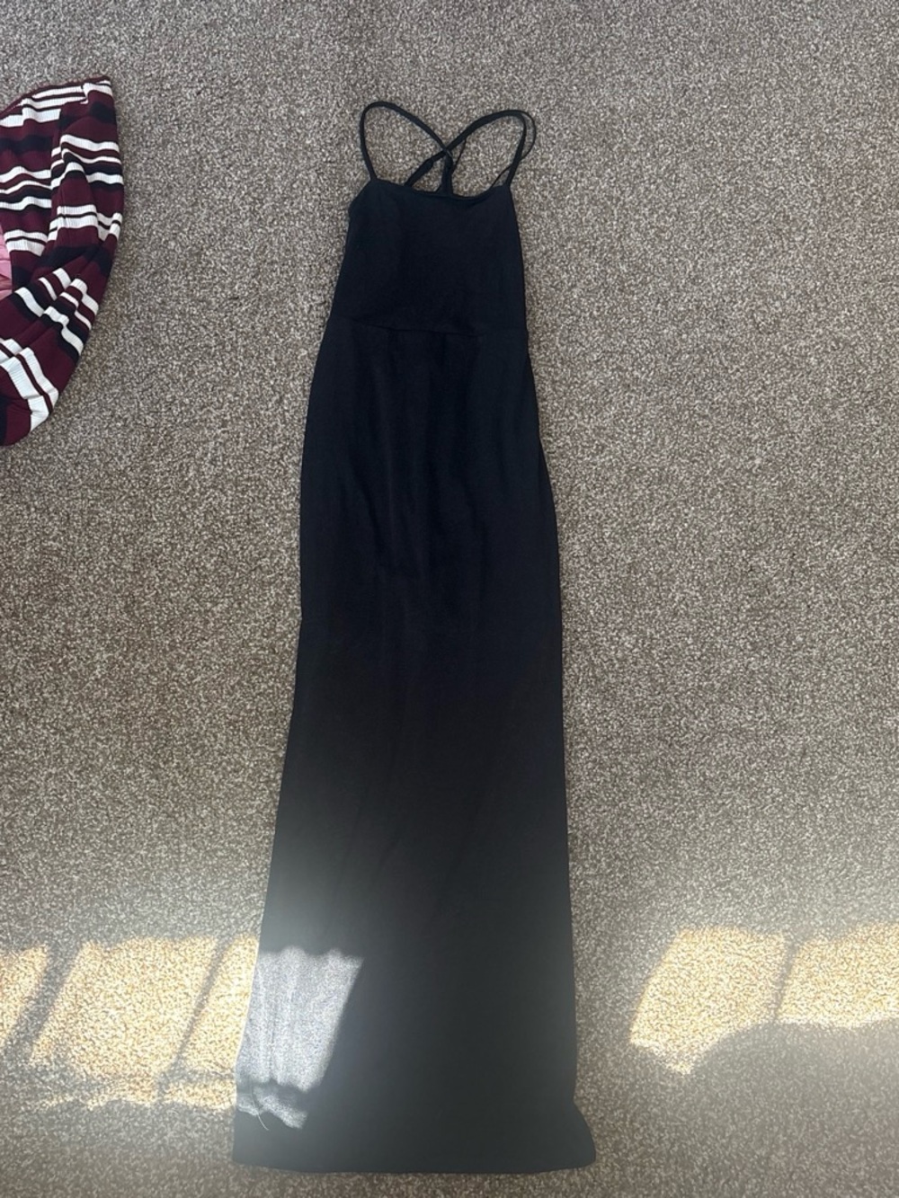 wild fable Black Strappy Maxi Dress